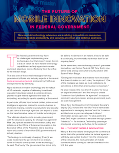 CyberScoop report on mobile innovation